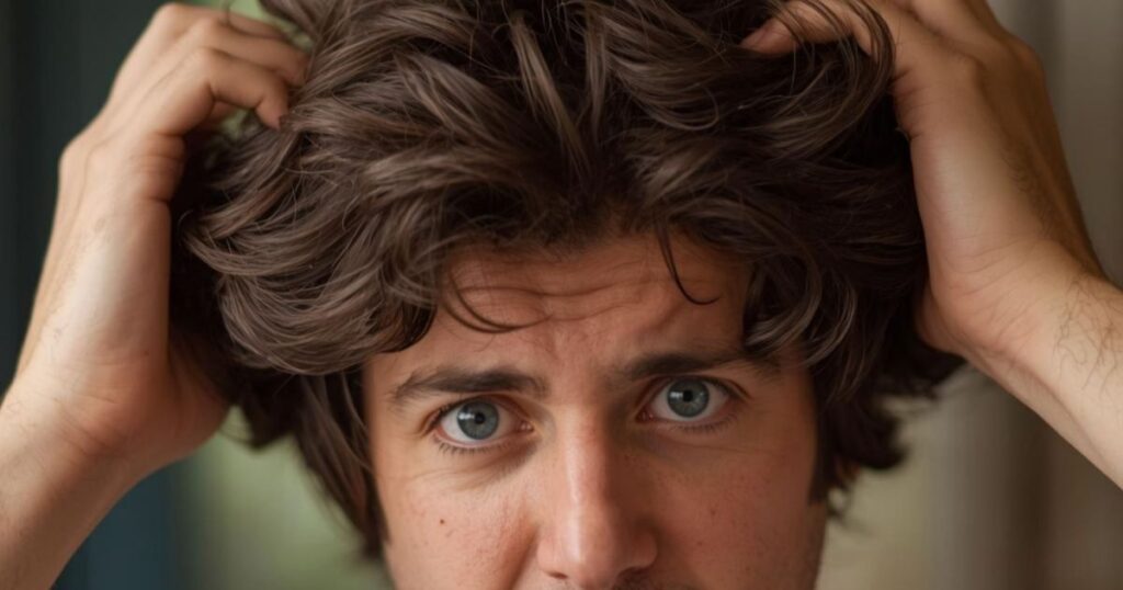 first time wearing a toupee