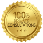 Trust Badge: 100% Private Consultations